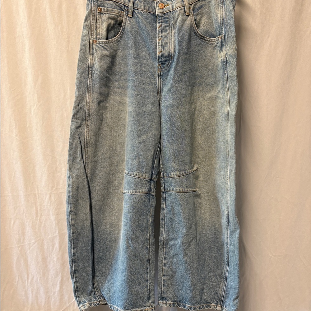 Free People Good Luck Barrel Jeans